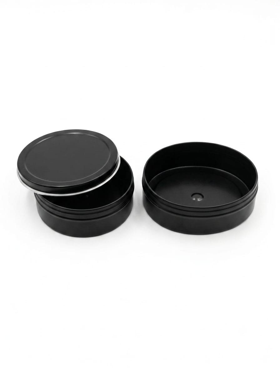 Original Tin Tech metal snap-on lid and plastic base